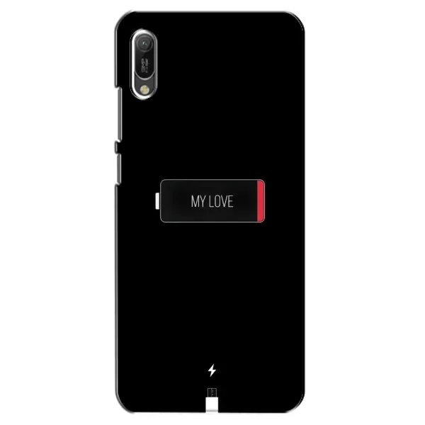 Чохол з принтом «Love battery» для Huawei Y6 2019 Чохол з принтом «Love battery» для Huawei Y6 2019