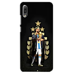 Чехлы для Huawei Y6 2019 (Leo чемпион) (AlphaPrint) (Месси Король)