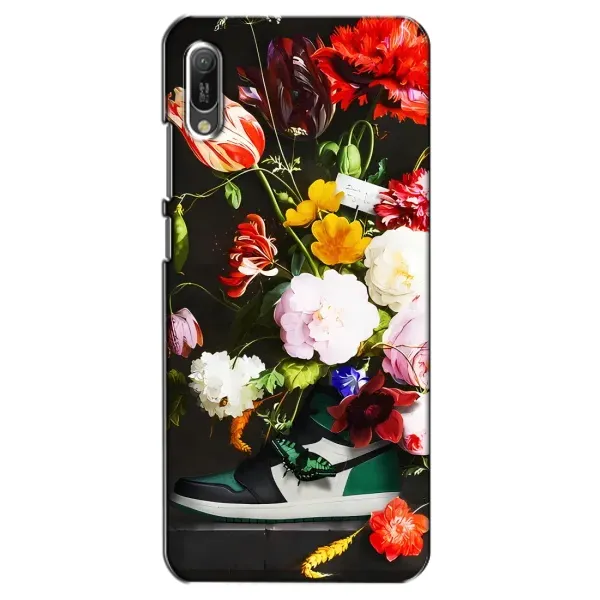 Чехол с принтом «Nike цветы» для Huawei Y6 2019