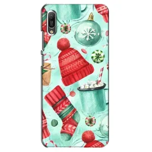Новогодние Чехлы для Хуавей Y6 2019 (VPrint) (Одежда НГ)