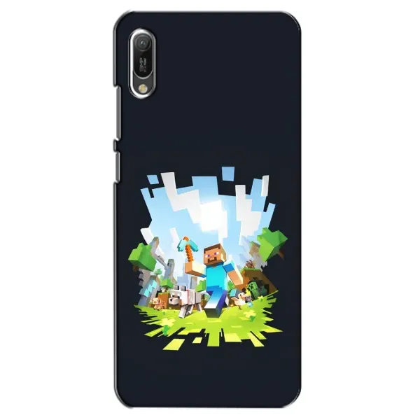 Чехол с принтом «персонажи Minecraft» для Huawei Y6 2019