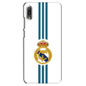 ФК Реал Мадрид чехлы для Huawei Y6 2019 (AlphaPrint) (Реал Мадрид на белом)
