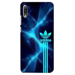 Чехлы Адидас для Huawei Y6 2019 (AlphaPrint) (Синий Адидас)