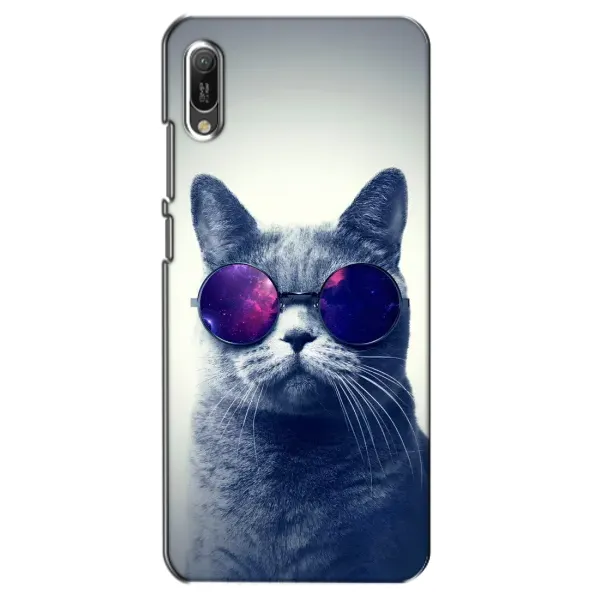 Чехол с принтом «Стильный кот» для Huawei Y6 2019