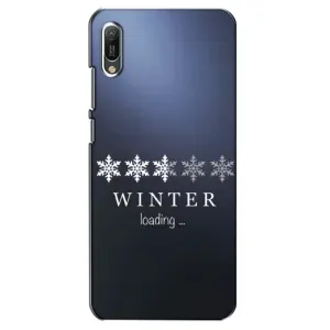 Зимние Чехлы для Хуавей Y6 2019 - прозрачный фон (Winter loading)