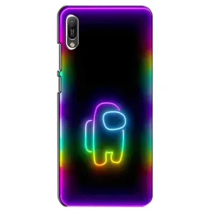 Чехол Амонг Ас для Huawei Y6 2019 (AlphaPrint) (Яркий скин)