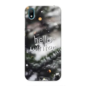 Новогодние, Праздничные Чехлы для Huawei Y6 Pro (2019)/ Y6 Prime 2019 - 2024 год (Hello winter)