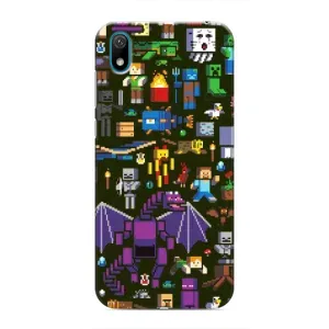 Чехол Майнкрафт на Huawei Y6 Pro (2019)/ Y6 Prime 2019 (AlphaPrint) Minecraft (Коллаж Майнкрафт)