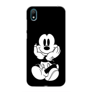 Эксклюзивный чехол для Huawei Y6 Pro (2019)/ Y6 Prime 2019 (AlphaPrint - Мультяшные) (Микки на черном)