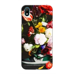 Брендновые Чехлы для Huawei Y6 Pro (2019)/ Y6 Prime 2019 - (PREMIUMPrint) (Nike цветы)