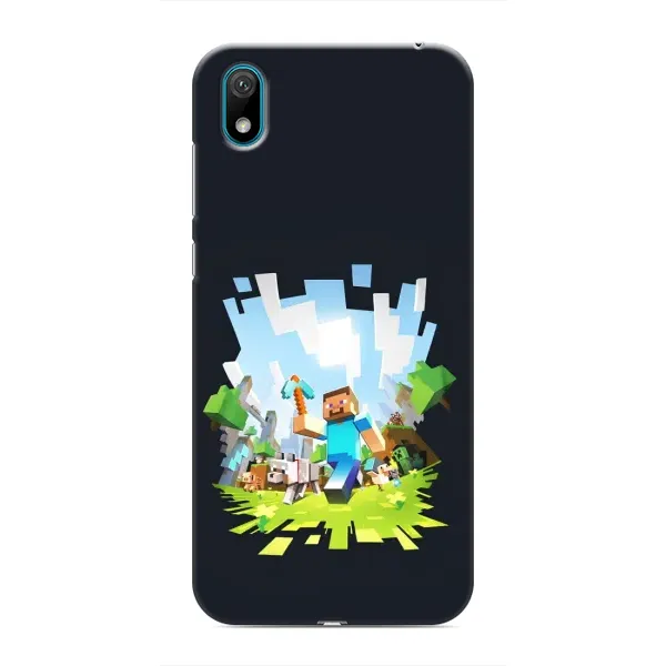 Чохол з принтом «персонажі Minecraft» для Huawei Y6 Pro (2019)/ Y6 Prime 2019