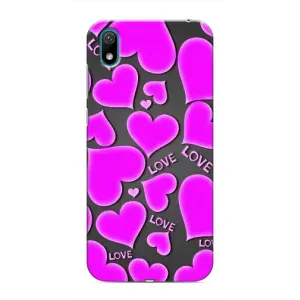 Чехлы для любимой на Хуавей Вай6 Про (2019) / Вай6 Прайм 2019 (VPrint) (Pink hearts)