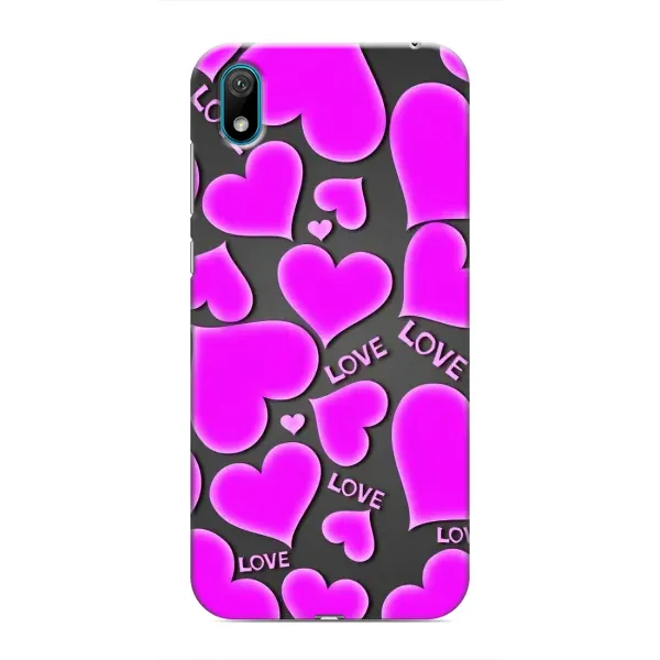 Чехол с принтом «Pink hearts» для Huawei Y6 Pro (2019)/ Y6 Prime 2019