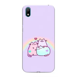 Чохол на Huawei Y6 Pro (2019)/ Y6 Prime 2019 з Котиками (VPrint) (Радужний котик)