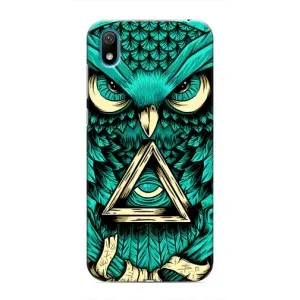 Чехол с птицами на Huawei Y6 Pro (2019)/ Y6 Prime 2019 (VPrint) (Сова с глазом)