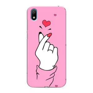 Чехол с принтом для Huawei Y6 Pro (2019)/ Y6 Prime 2019 (AlphaPrint - Знак сердечка)