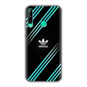 Чехлы Адидас для Huawei Y6p (AlphaPrint) (Адидас с полосами)