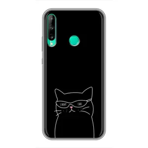 Чохол з малюнком кіт на Huawei Y6p (Байдужий кіт)