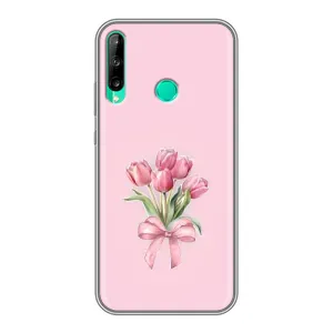 Чехол с розовым рисунком для Huawei Y6p (Букет цветов)