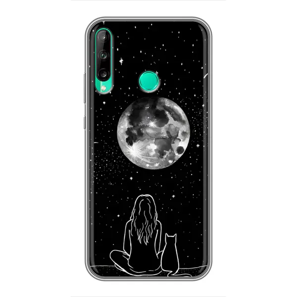 Чехол с принтом «Девушка с котом» для Huawei Y6p