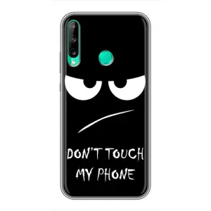 Чехол для Хуавей Y6п - (AlphaPrint) с печатью (ТОП продаж) (Dont Touch)