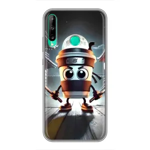 Чехол с мемом Тралалело тралала на Huawei Y6p (Капучино асасино)