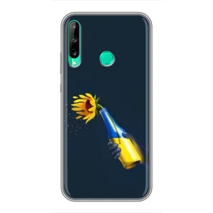 Чехол для Патриота Украины Huawei Y6p - (AlphaPrint) (Коктейль молотова)
