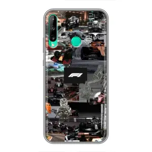 Чехол Формула1 на Huawei Y6p (Гоночный коллаж Ф1)