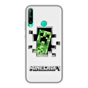 Чохол Майнкрафт на Huawei Y6p (AlphaPrint) Minecraft (кріпер Майнкрафт)