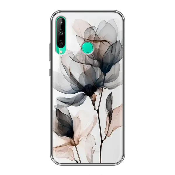 Чехол с принтом «Цветы на белом» для Huawei Y6p