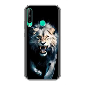 Чехол с картинкой «Хищники» для Huawei Y6p (Лев в темноте)