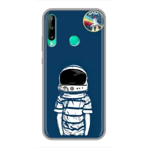 Чехол NASA для Huawei Y6p (AlphaPrint) (Мальчик в шлеме)