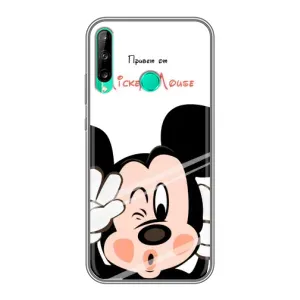 Эксклюзивный чехол для Huawei Y6p (AlphaPrint - Мультяшные) (Маус Микки)