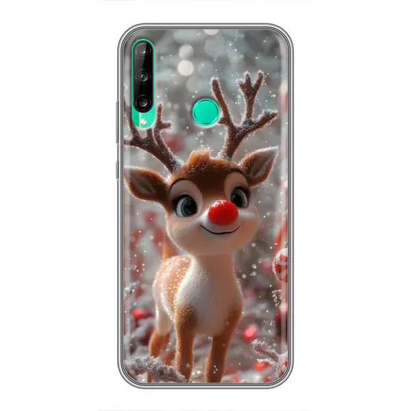 Чехол с принтом «Олень с носом» для Huawei Y6p Чехол с принтом «Олень с носом» для Huawei Y6p
