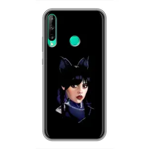 Чехлы Венсдей на Huawei Y6p Уэнсдей (AlphaPrint) (серьезная Уэнздей)