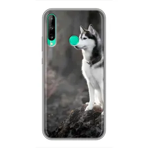 Чехол с Хаски для Huawei Y6p - (AlphaPrint) (Верный пес)
