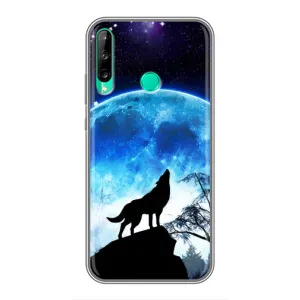 Защитные чехлы для Хуавей Y6п (AlphaPrint) (ХИТ продаж) ВОЛК (Волк на луну)
