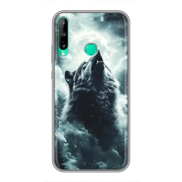 Чохол з принтом «Вовк у хмарах» для Huawei Y6p Чохол з принтом «Вовк у хмарах» для Huawei Y6p
