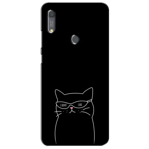 Чохол з принтом «Байдужий кіт» для Huawei Y6s