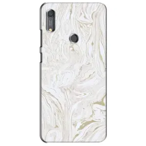 Мраморный чехол на Huawei Y6s (VPrint) (Белый мрамор)