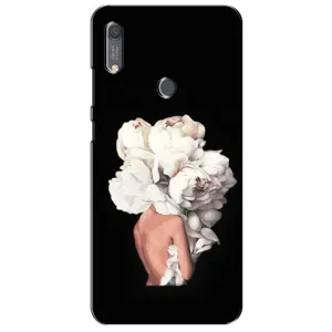 Чехлы (ART) Цветы на Huawei Y6s (VPrint) (Білі квіти)
