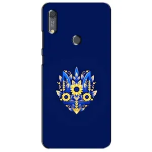 Чехлы для Huawei Y6s  Укр. Символика (AlphaPrint) (Цветочный Герб)