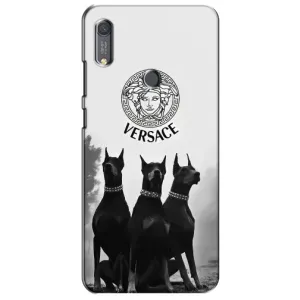 Чехлы VERSACE для Хуавей Y6с (PREMIUMPrint) (Доберман Версаче)
