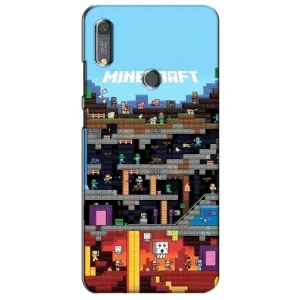 Чохол Майнкрафт на Huawei Y6s (AlphaPrint) Minecraft (фон Minecraft)