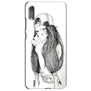 Чохол з друком для Huawei Y6s - (Мода) (AlphaPrint) (Фото дівчини)