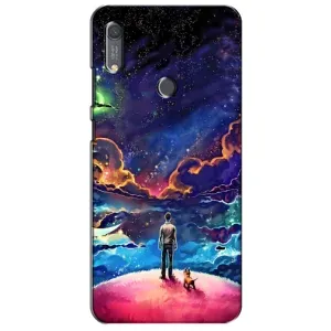 Космические Чехлы для Хуавей Y6с (VPrint) (Галактический вид)