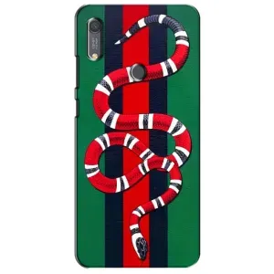 Чехлы ГУЧЧИ для Хуавей Y6с (AlphaPrint) (Gucci змия)
