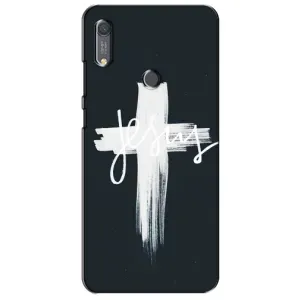 Чехол для Huawei Y6s (AlphaPrint) - (Христианские) (Иисус)