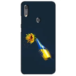 Чехол для Патриота Украины Huawei Y6s - (AlphaPrint) (Коктейль молотова)