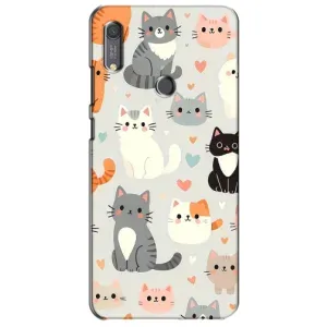 Чехол с рисунком кот на Huawei Y6s (Коллаж котов)
